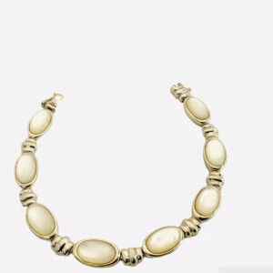 Mother Of Pearl, Gemstone Bracelet 7.25”