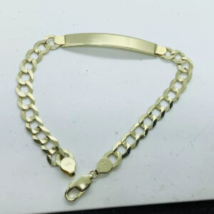 Men’s ID curb. link bracelet 9"