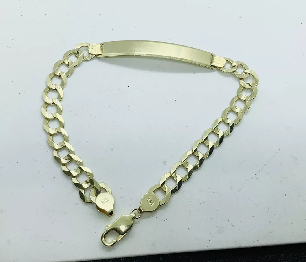 Men’s ID curb. link bracelet 9"