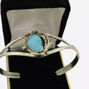 Vintage Turquoise Navajo Cuff Bracelet 7”