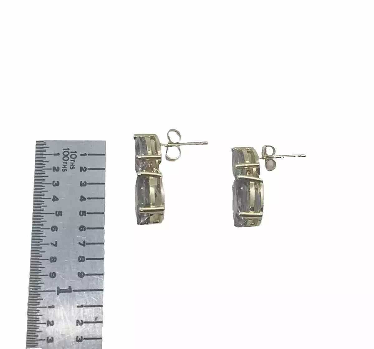 Mystic Topaz 3ct tw Post Earrings - Image 3
