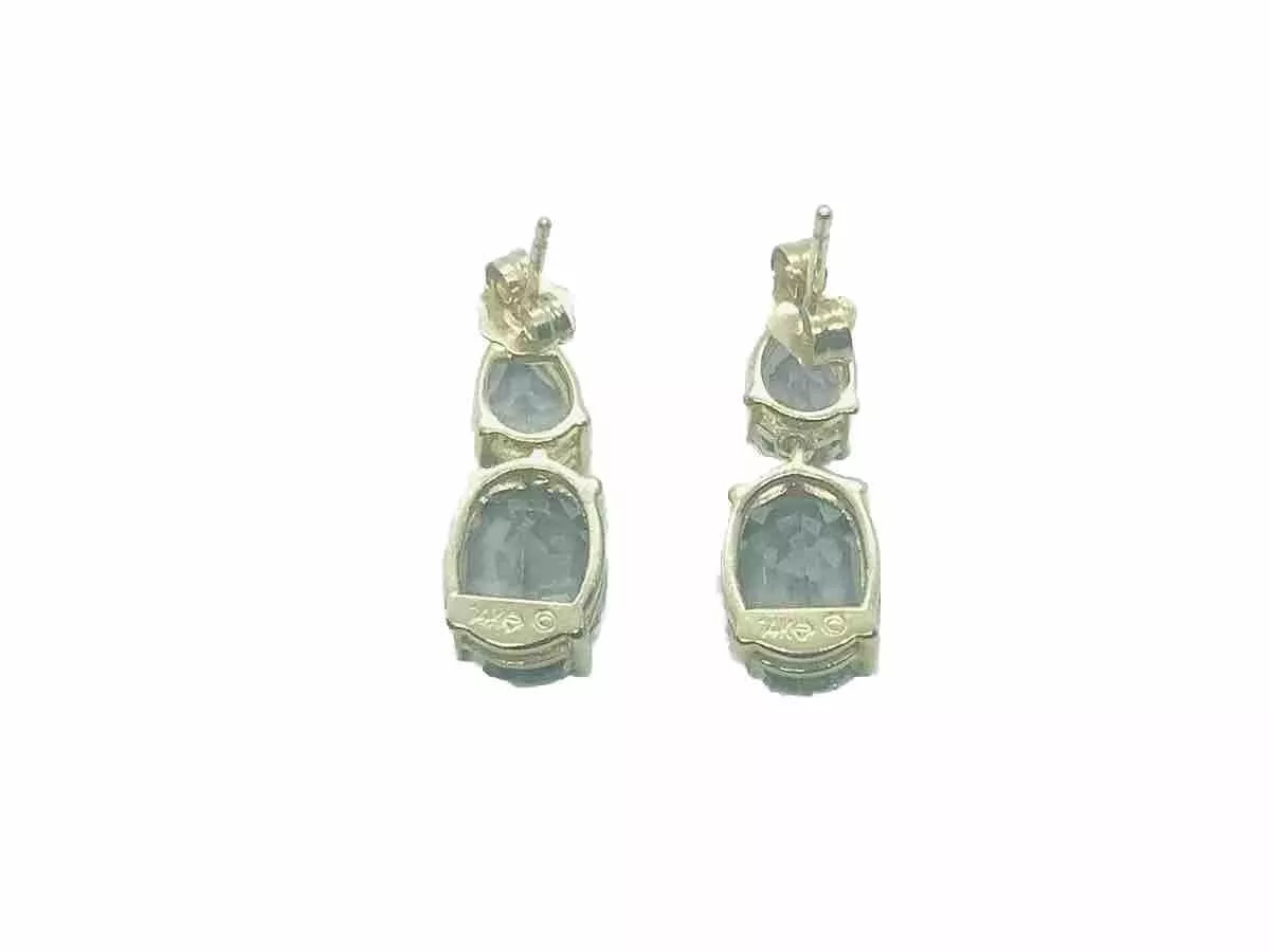 Mystic Topaz 3ct tw Post Earrings - Image 5