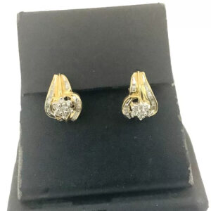 Vintage Diamond Cluster Earrings