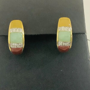Vintage Jade vintage Dangle, post, earrings