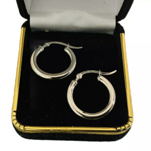Small Size Dangle Hoop Earrings 24mm