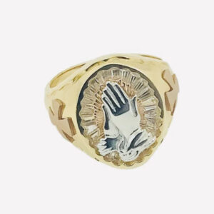 Praying Hand  Men’s Ring Statement