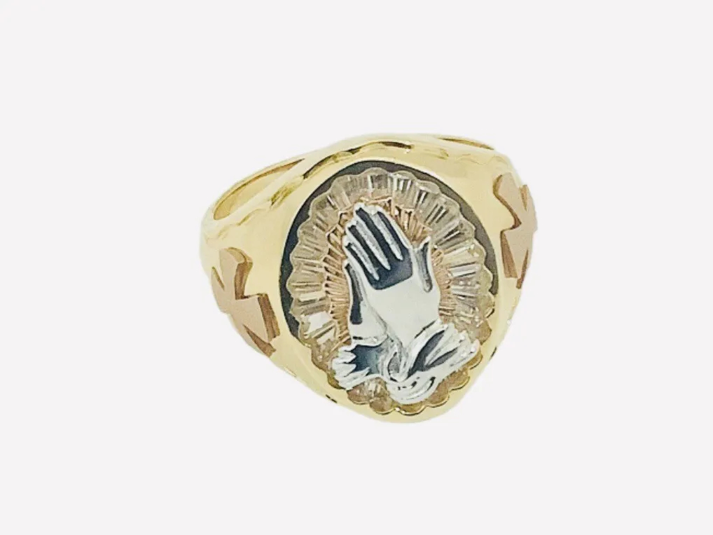 Praying Hand Men’s Ring Statement