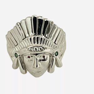 Indian Chief, Head Medium Size Men's Ring