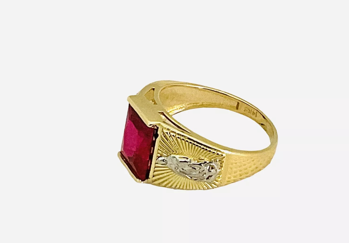 Vintage Gemstone Men’s Statement Ring - Image 2