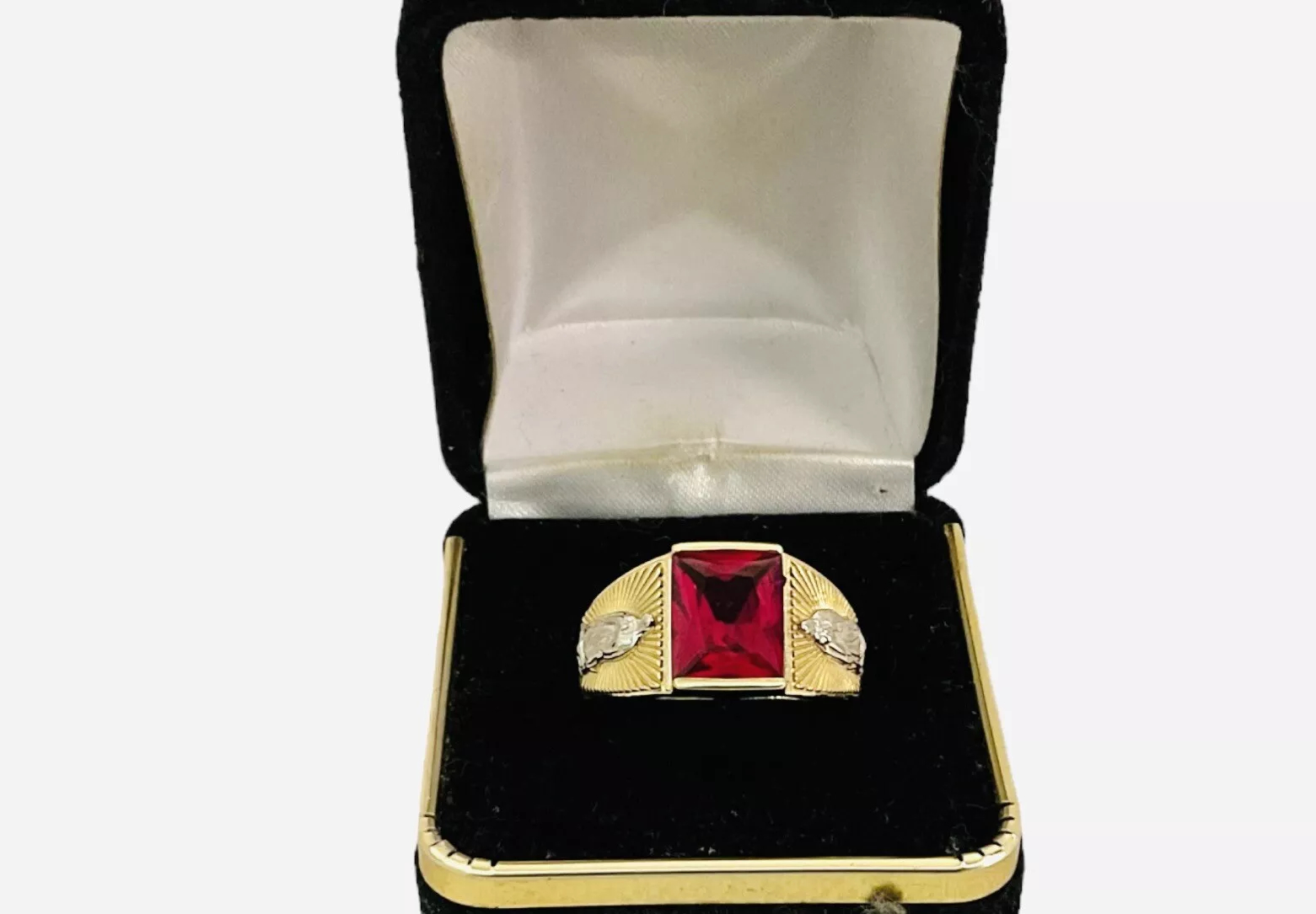 Vintage Gemstone Men’s Statement Ring - Image 3