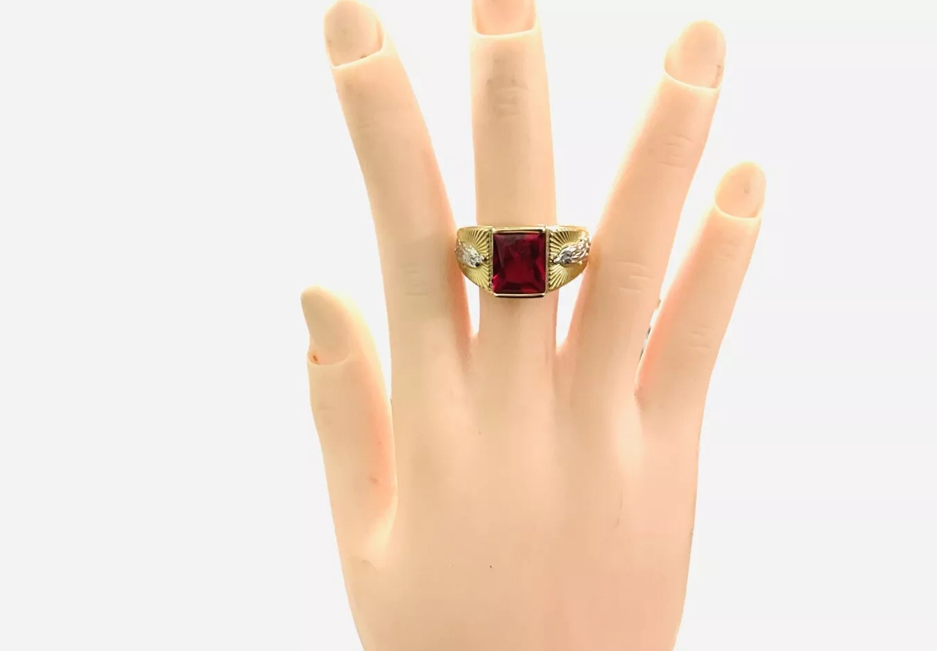 Vintage Gemstone Men’s Statement Ring - Image 4