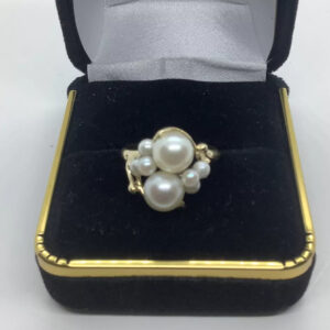 Pearl, vintage cocktail ring