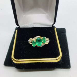 Emeralds, Gemstone, Birthstone Ring