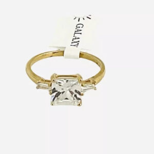 CZ PRINCESS CUT Engagement Promise Ring