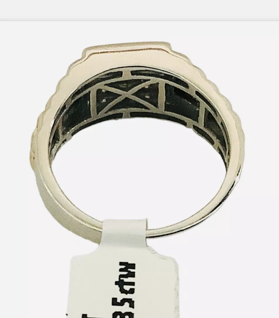 Solid, Diamond Statement, Vintage Ring - Image 4