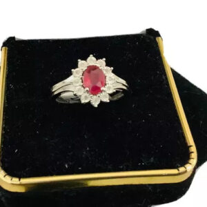 Ruby diamonds, Gemstone Ring
