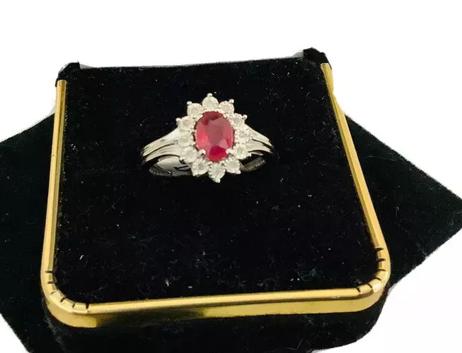Ruby diamonds, Gemstone Ring