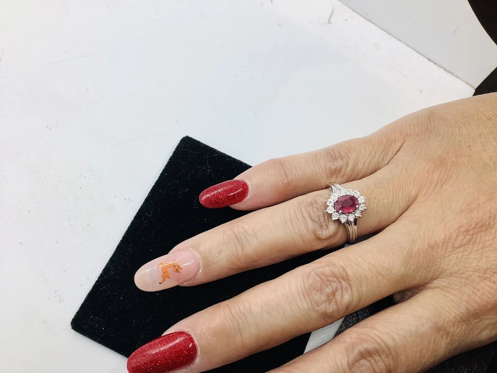 Ruby diamonds, Gemstone Ring - Image 4