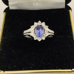 Tanzanite Diamonds, Gemstone ring