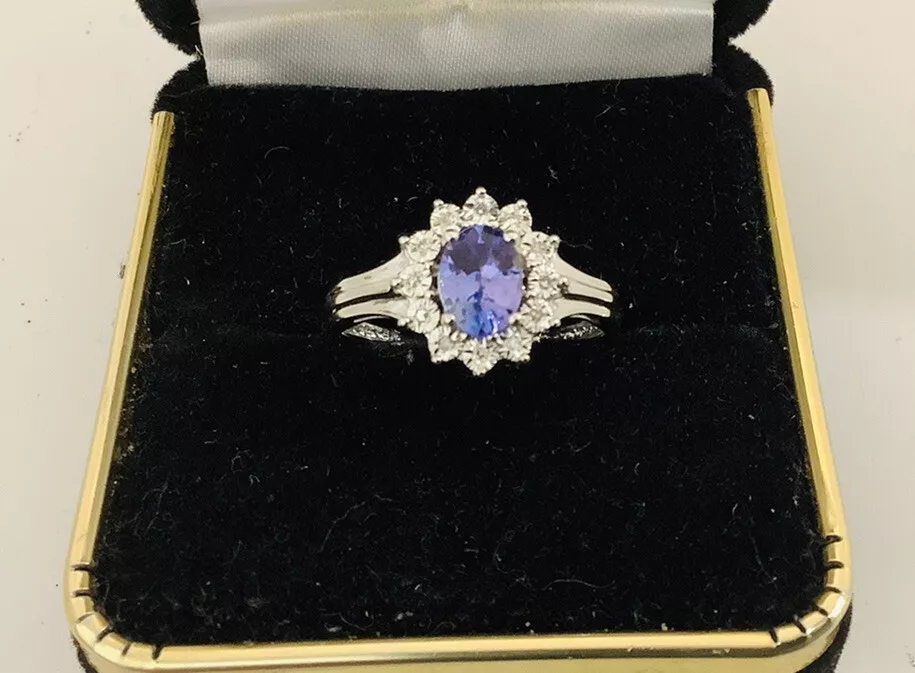 Tanzanite Diamonds, Gemstone ring