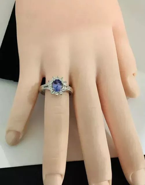 Tanzanite Diamonds, Gemstone ring - Image 4