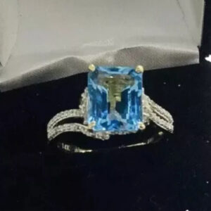 Blue Topaz Gemstone Ring