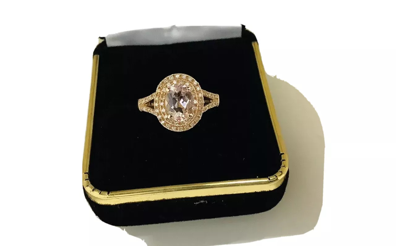 Morganite, Diamonds, Gemstone Ring - Image 2