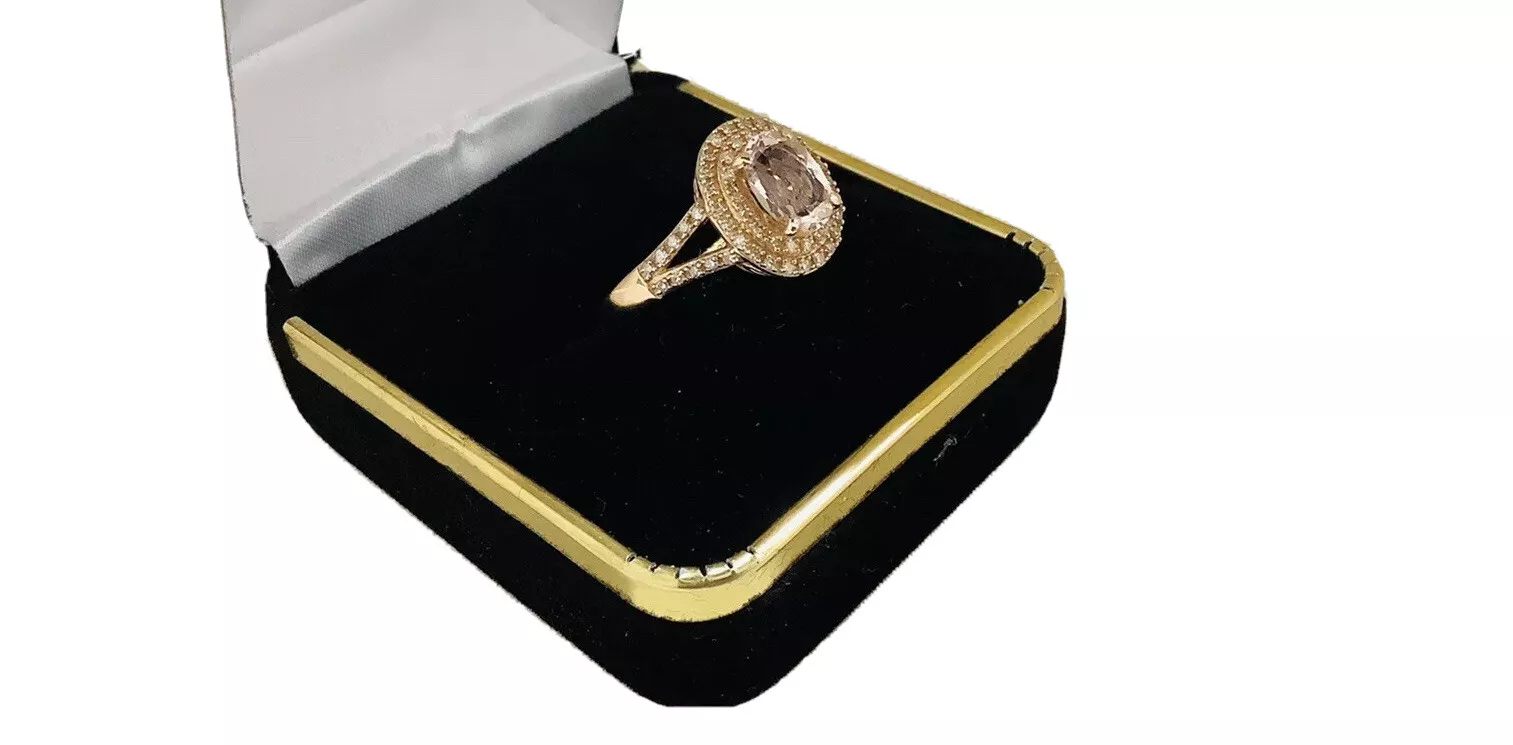 Morganite, Diamonds, Gemstone Ring - Image 3