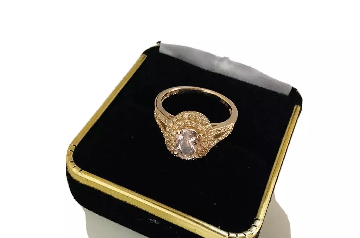 Morganite, Diamonds, Gemstone Ring - Image 4