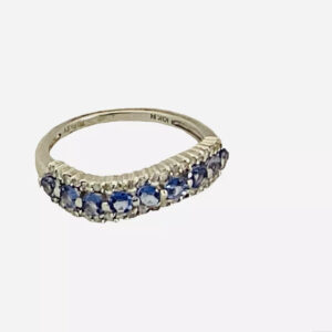 Tanzanite Diamond, Curvy Band