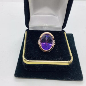 Amethyst Ladies Gemstone ring