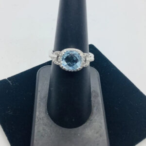 Blue Topaz Gemstone Ring