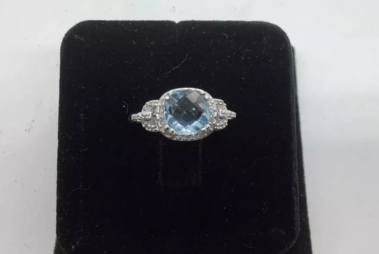 Blue Topaz Gemstone Ring - Image 5