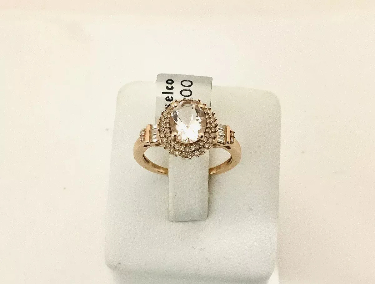 Morganite, Diamonds, Gemstone Ring - Image 2