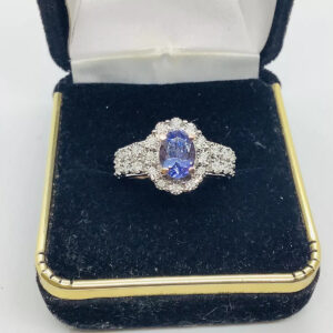 Tanzanite 1ct, Gemstone Cocktail Ring