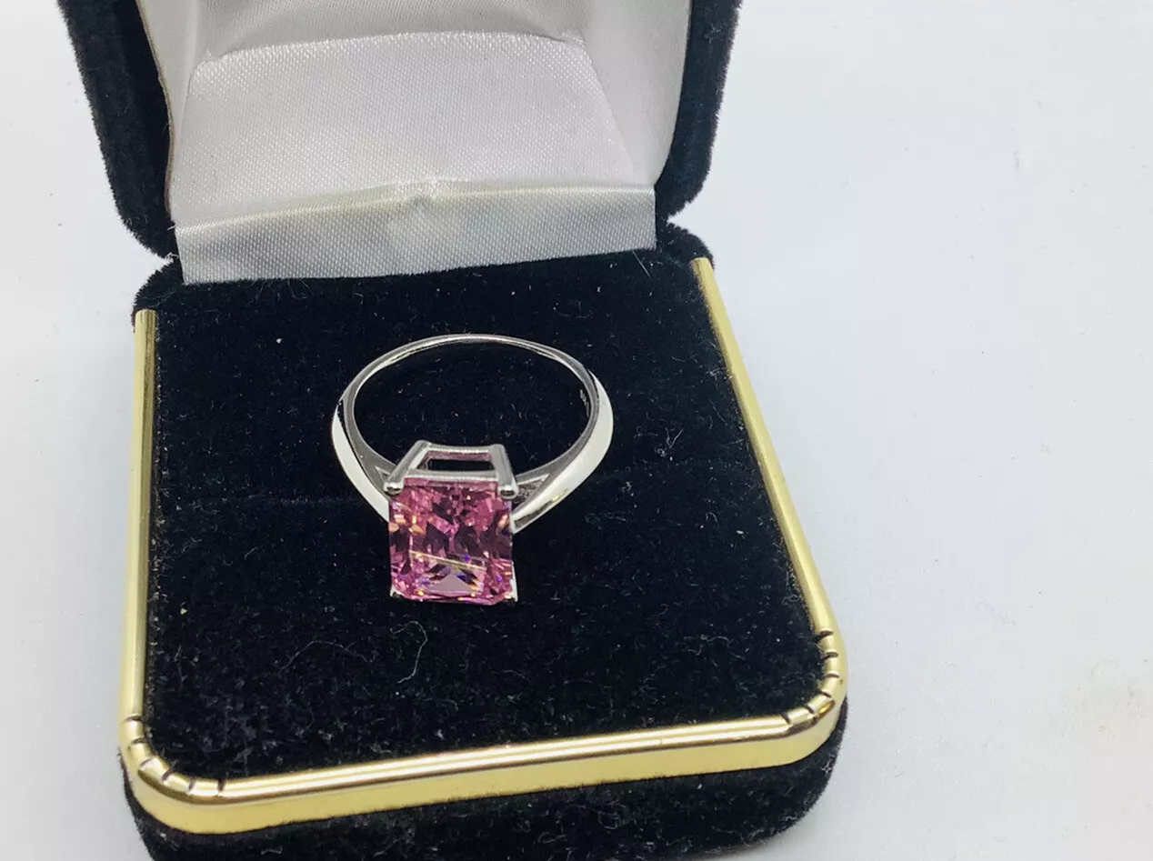 Pink Topaz Cocktail Gemstone Ring - Image 2