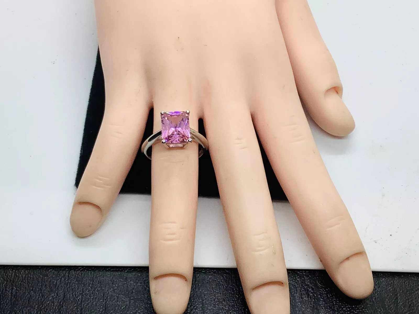 Pink Topaz Cocktail Gemstone Ring - Image 4
