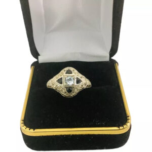 Vintage Filigree Gemstone Ring