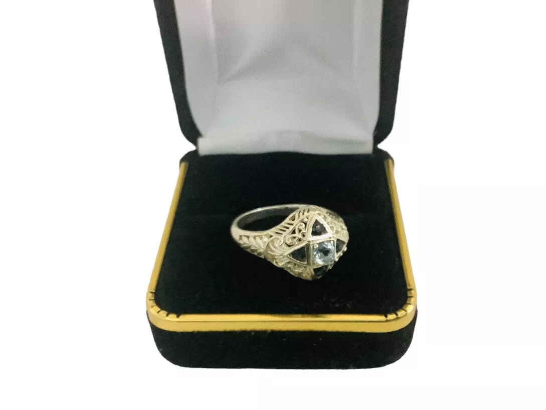 Vintage Filigree Gemstone Ring - Image 2