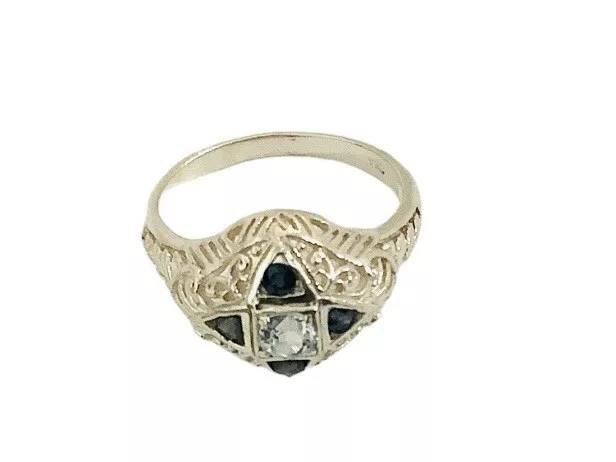 Vintage Filigree Gemstone Ring - Image 3
