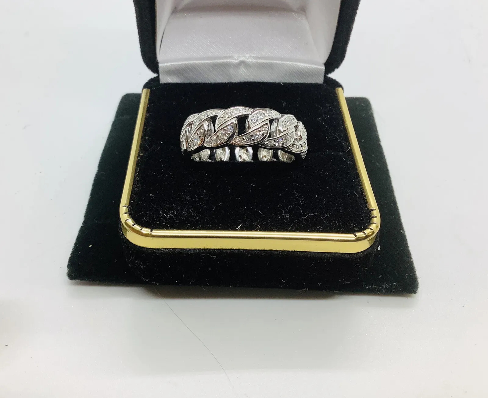 Micro Pave, Eternity Men’s Wedding Anniversary Band