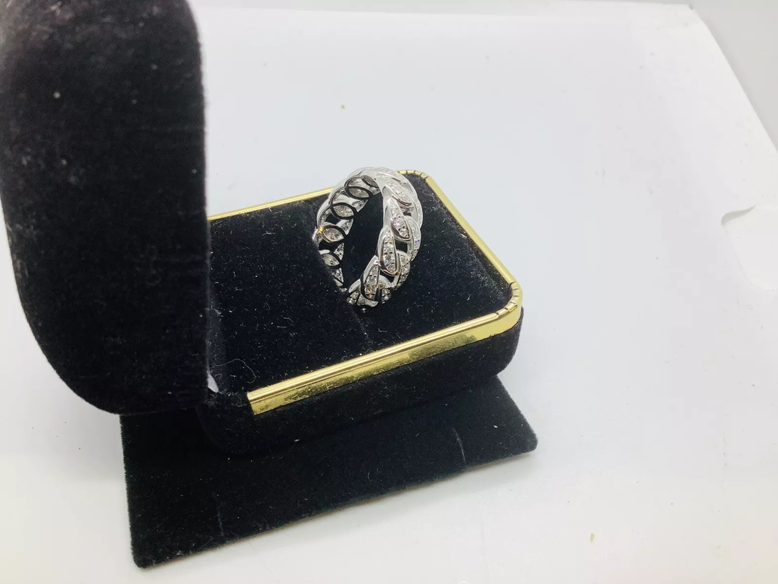 Micro Pave, Eternity Men’s Wedding Anniversary Band - Image 3