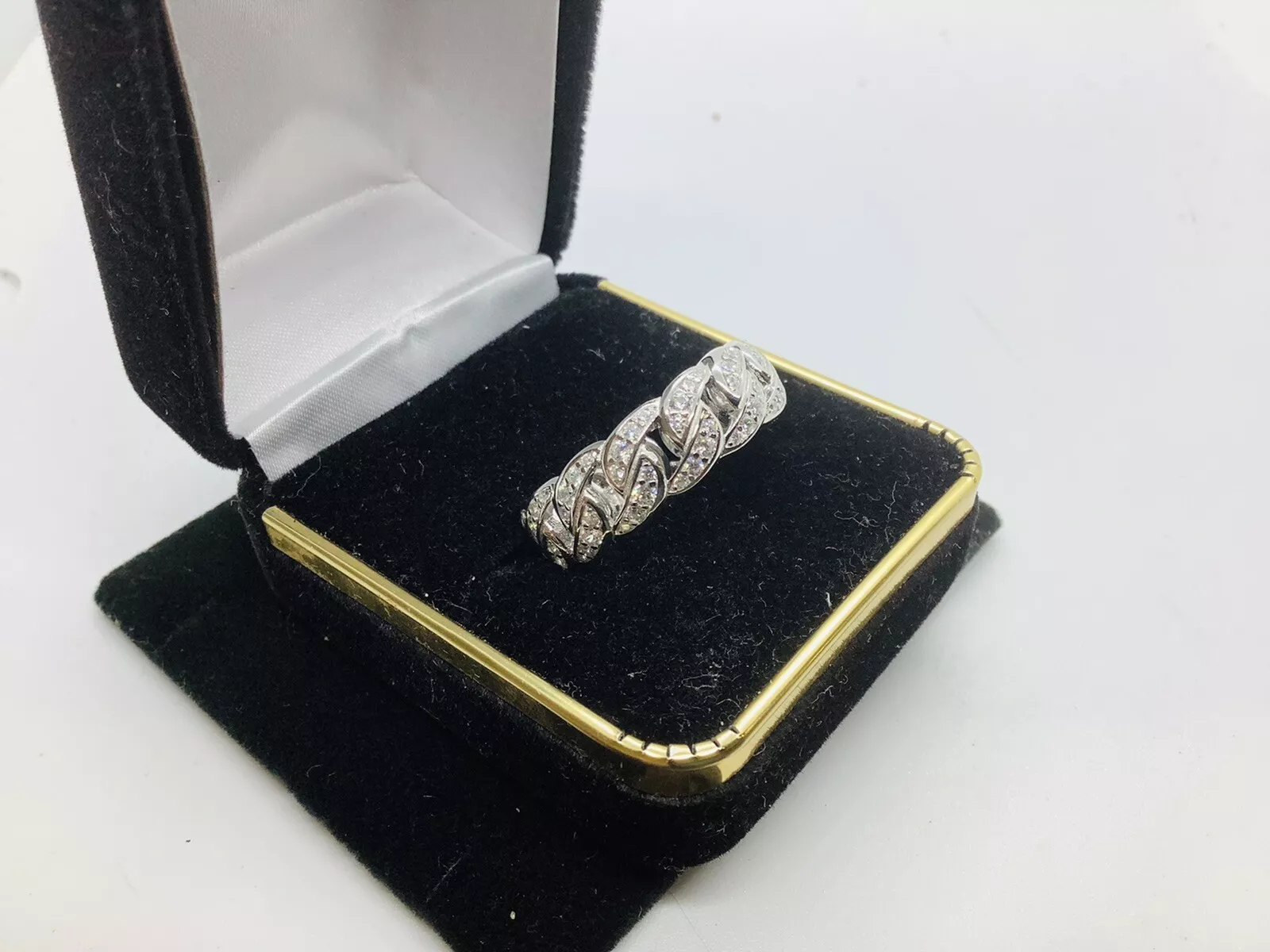 Micro Pave, Eternity Men’s Wedding Anniversary Band - Image 5