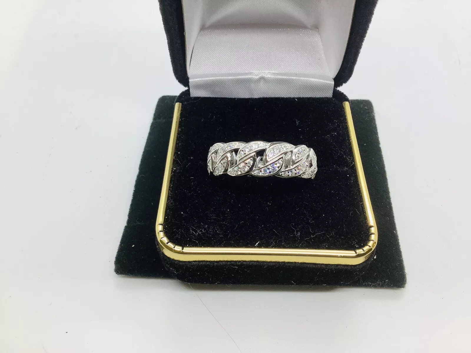 Micro Pave, Eternity Men’s Wedding Anniversary Band - Image 6