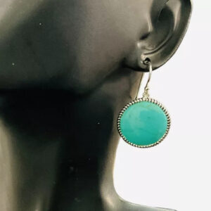 Sleeping Beauty Turquoise, Damgle Gemstone Earrings