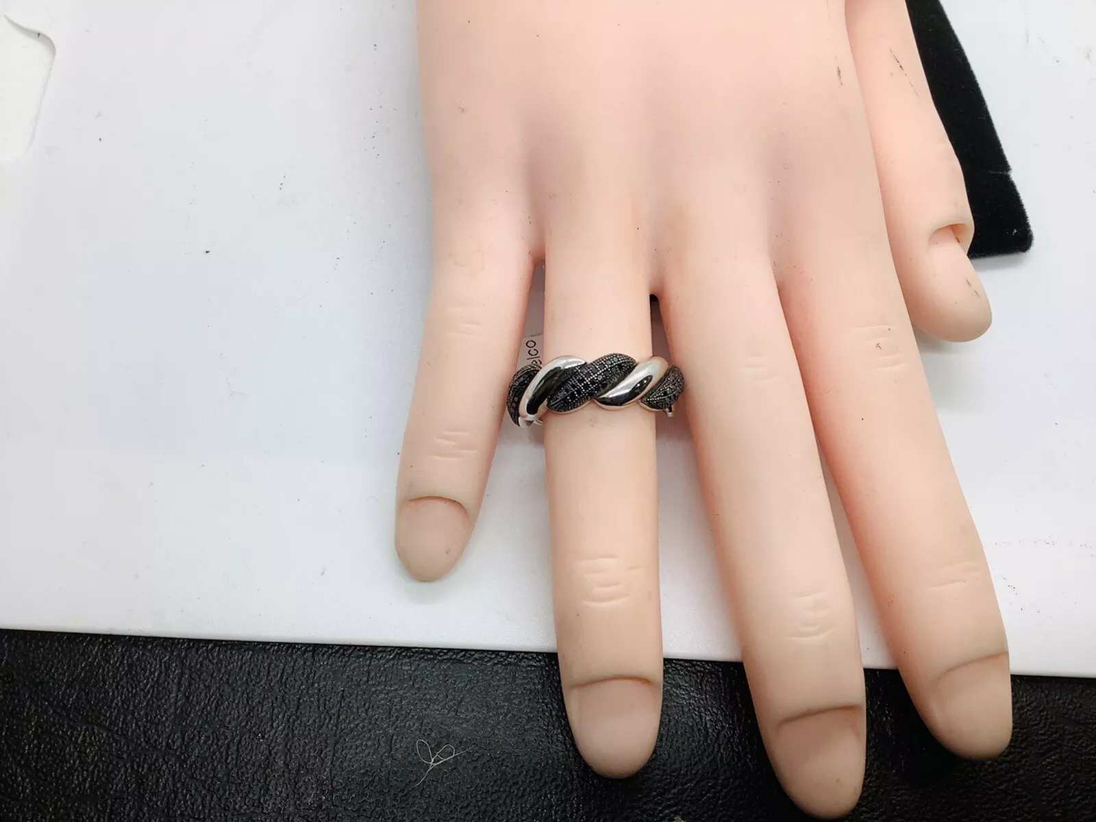 Black Diamond Infinity Wedding Band - Image 3