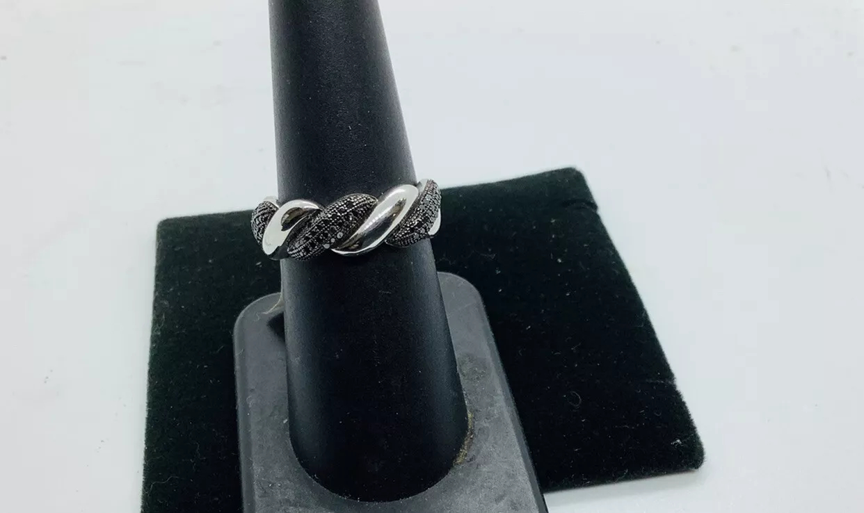 Black Diamond Infinity Wedding Band - Image 4