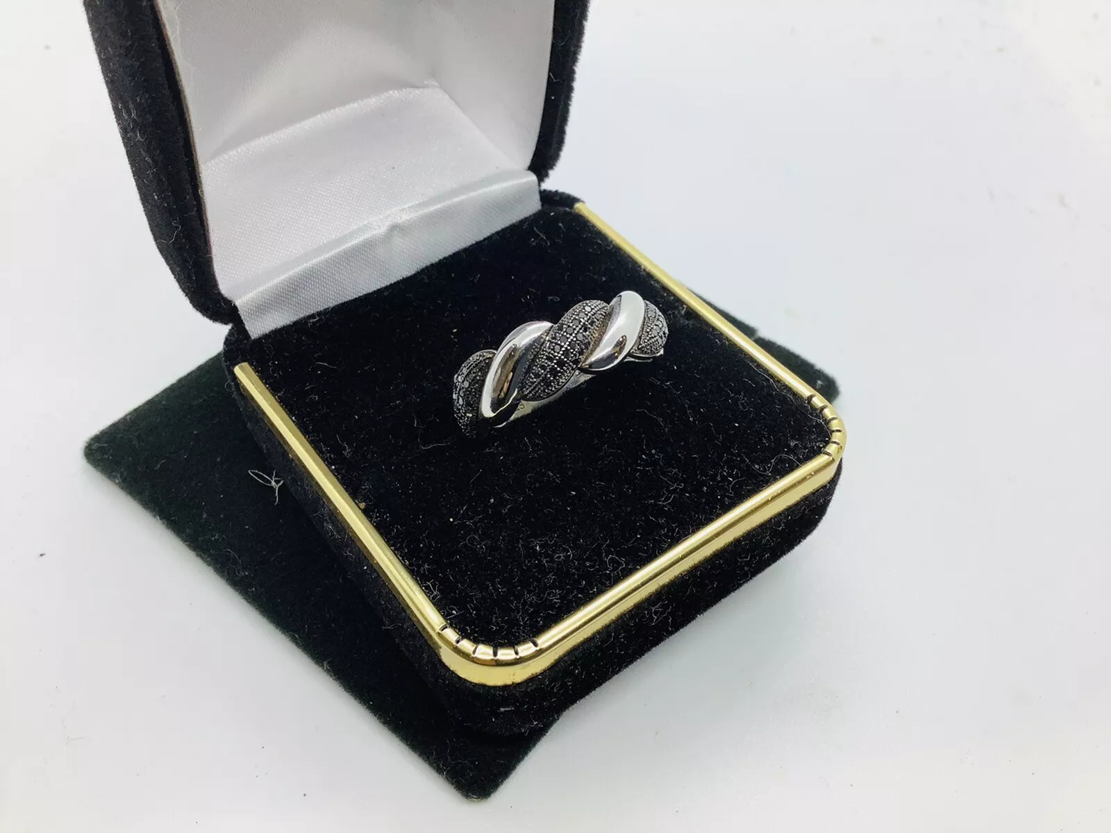 Black Diamond Infinity Wedding Band - Image 5