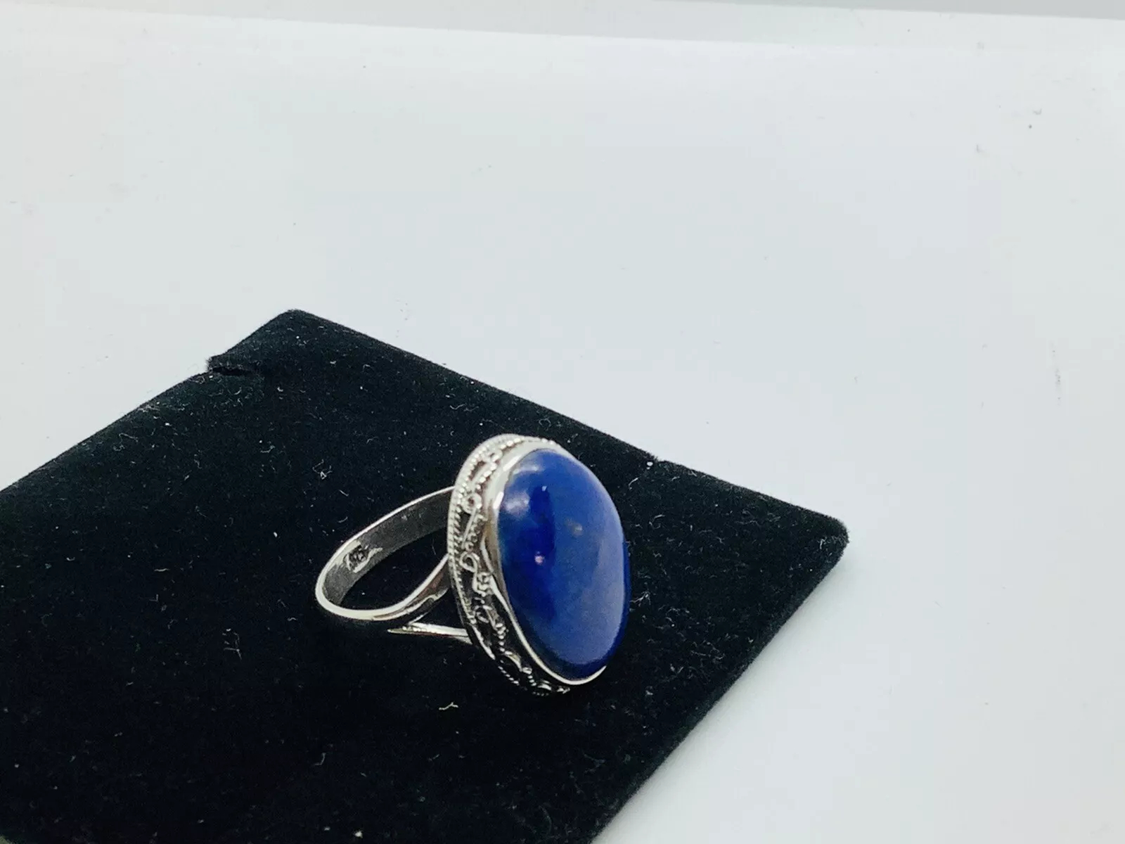 Lapis Lazuli, Silver Handcrafted Ring - Image 2