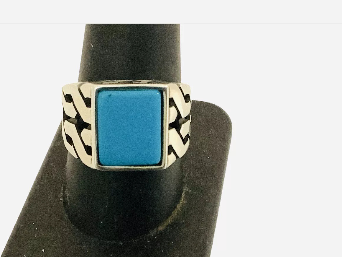 Blue Turquoise, Gemstone Ring